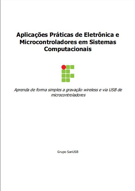 Capa da apostila Aplicações Práticas de Eletrônica e Microcontroladores em Sistemas Computacionais